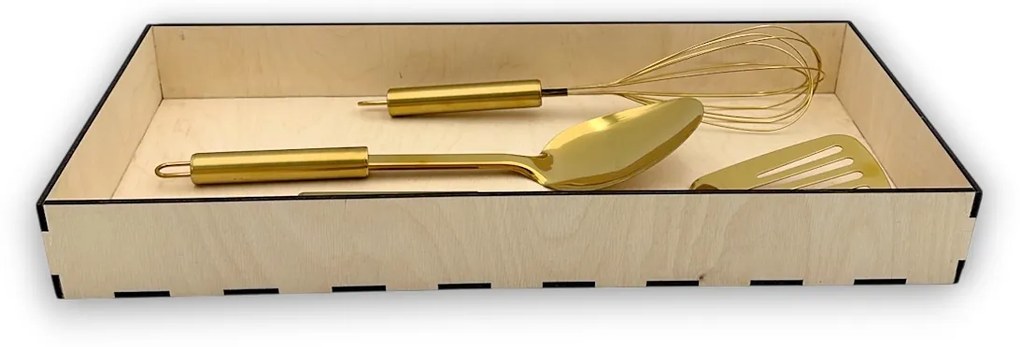 usporadejto.cz Organizér do zásuvky, vložka do zásuvky, drevený VASKY, 45,5 x 20 x 6 cm