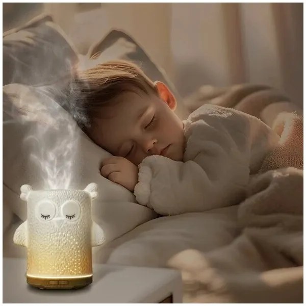 LED RGBW Aróma difúzor LED/8W/230V 100 ml sova