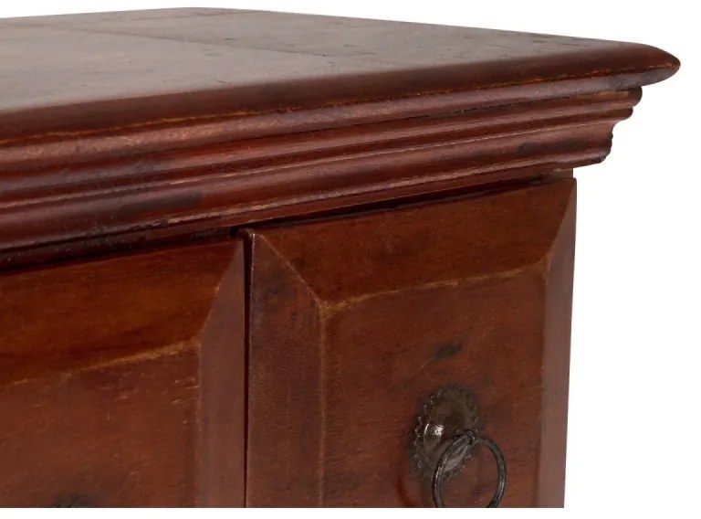 furniture-nabytek.cz - Masívna komoda lekárnika Texas z akácie, lakovaná, hnedá