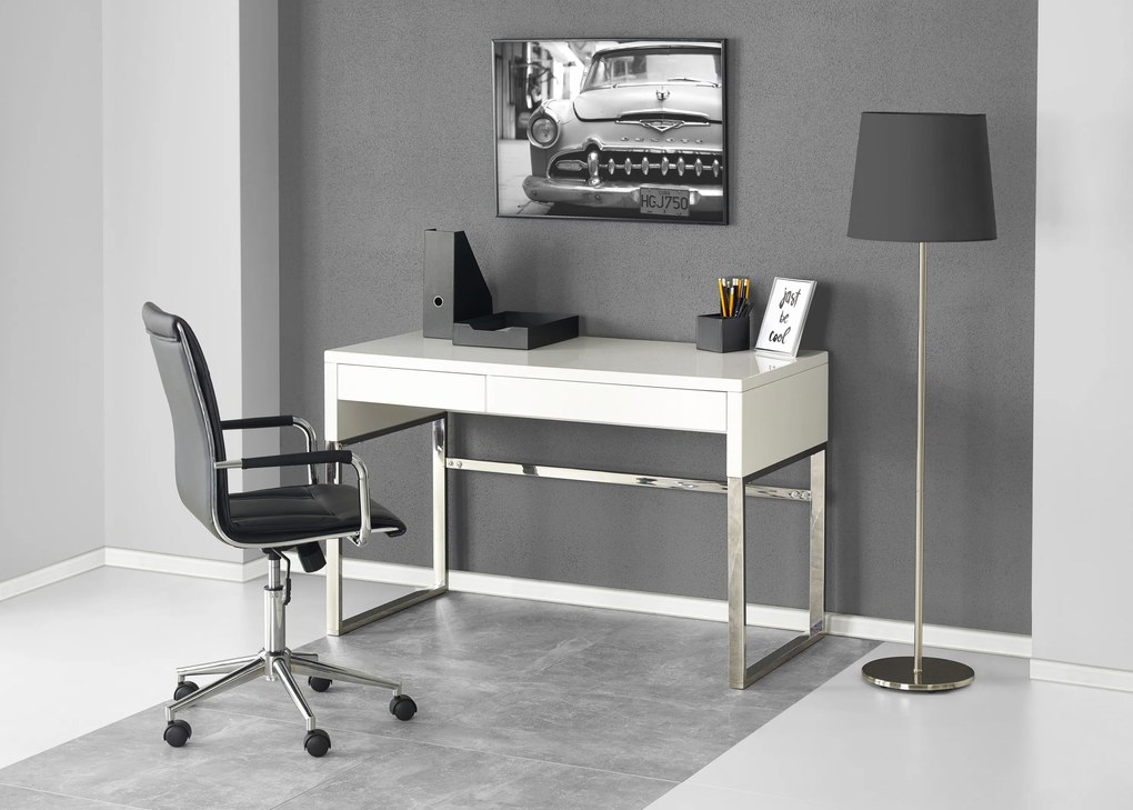 Luxusné PC stôl HAL-32, biely