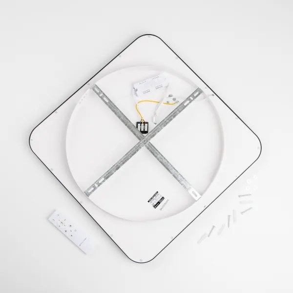 Brilagi - stmievateľné LED stropné svietidlo FALCON SLIM LED/50W/230V 50x50 cm čierna+DO