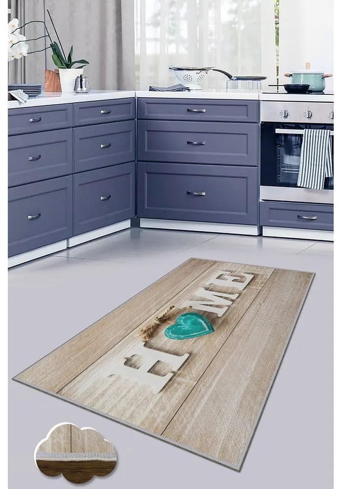 Svetlohnedý prateľný behúň 80x200 cm Home – Oyo Concept