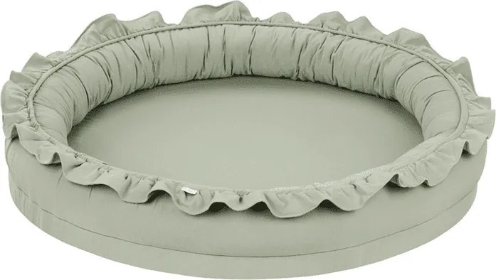 Mini hniezdo pre deti s volánom púštne zelená