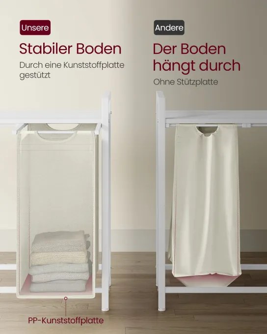 Kôš na bielizeň so 4 priehradkami BLH401W01