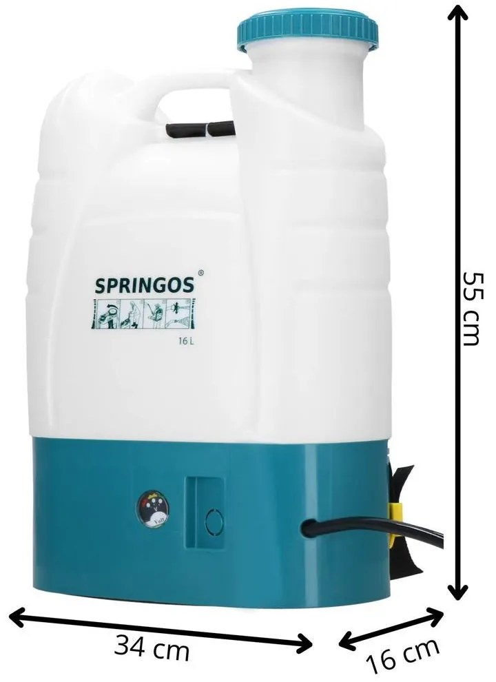 Elektrický akumulátorový postrekovač 16L Springos GA0059