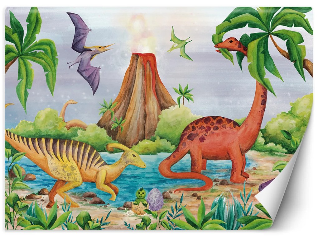 Gario Fototapeta Dinosaury pri jazere Materiál: Vliesová, Rozmery: 250 x 175 cm