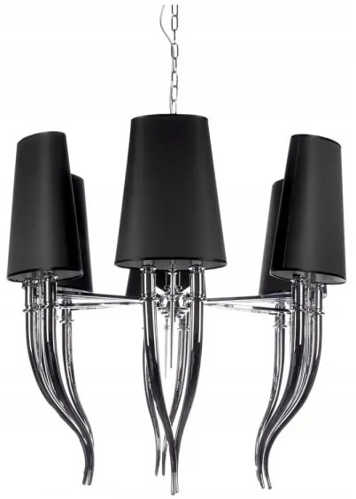 Azzardo AZ1390 - Luster na reťazi DIABLO 12xE14/11W/230V čierna