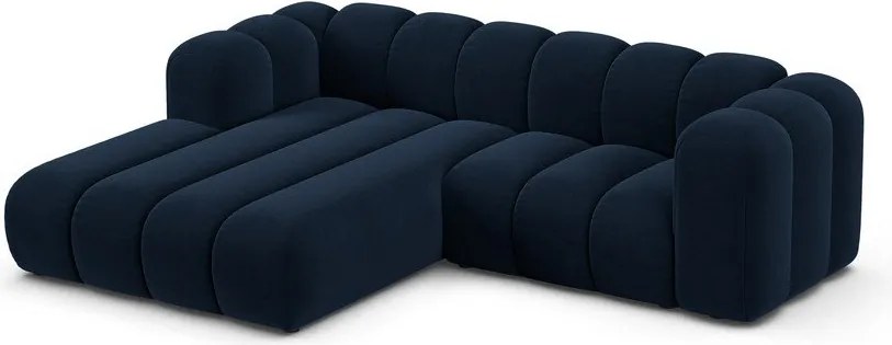 Tmavomodrá rohová pohovka (ľavý roh) Lupine – Micadoni Home