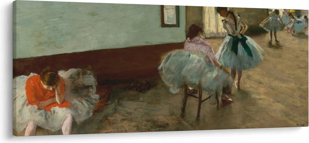 Obraz - Edgar Degas, The Dance Lesson, reprodukcia (120x50 cm)