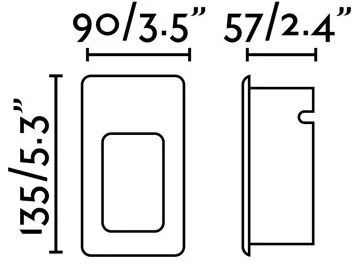 FARO 70396 - LED Vonkajšie zápustné svietidlo NASE-2 LED/3W/230V IP44