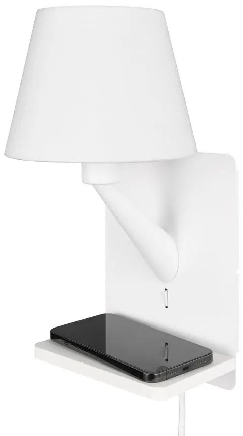 Biele nástenné svietidlo Comfort – Trio