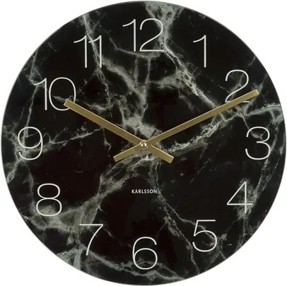 Nástěnné hodiny Marble, 40 cm, černá Stfh-KA5618BK Time for home+