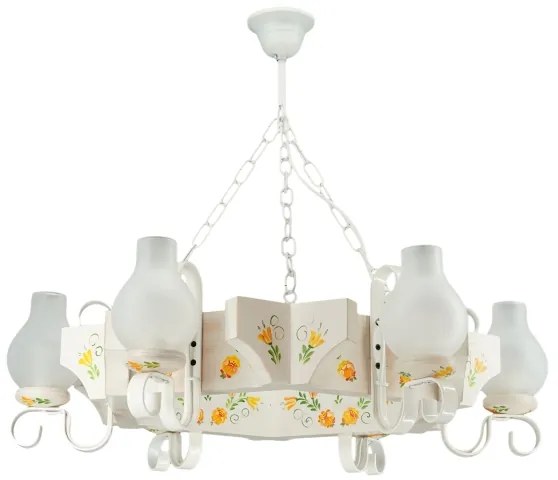 Brilagi - Luster na reťazi QUEEN 6xE14/40W/230V buk/krémová