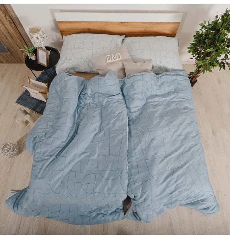 Obliečky Velur modré satén EMI