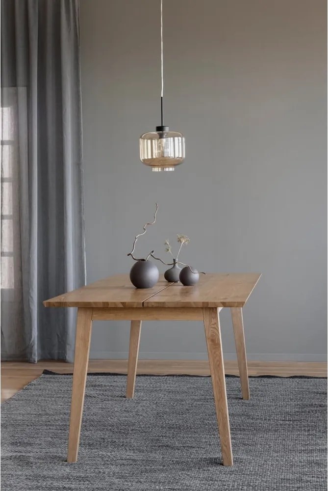 Drevený jedálenský stôl v dubovom dekore Rowico Melfort, 180 x 90 cm