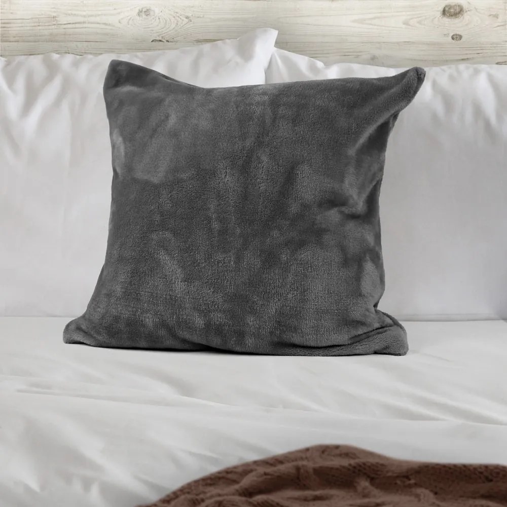 Polášek Poťah na vankúš z mikroplyšu - Biela káva | 40 x 40 cm