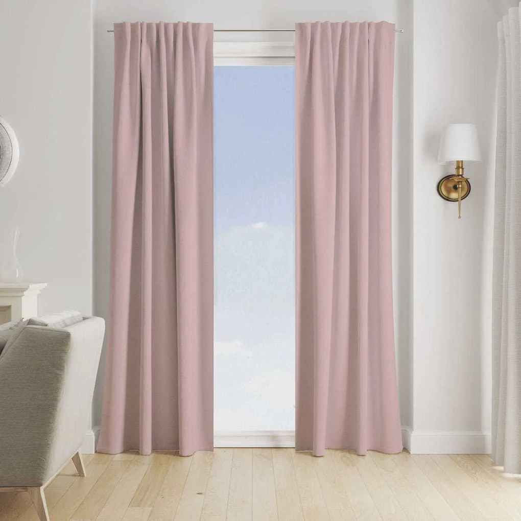 Zatemňovací záves BELLA 135x260 cm - svetlo ružový