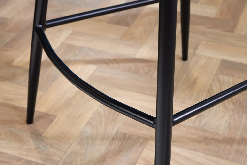 Barová stolička Holandská komfortná velvet champagne