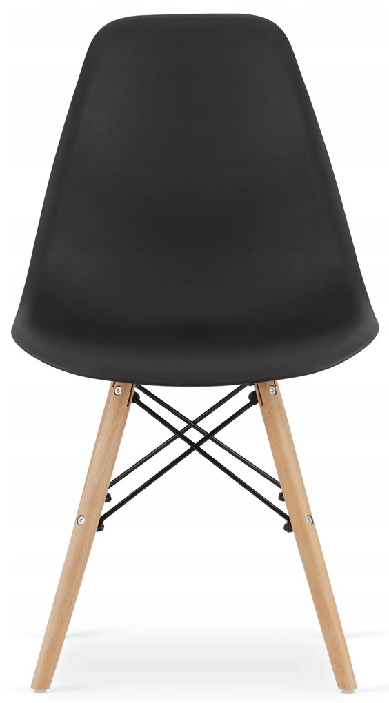 "Set štvorcový stôl 80x80 dub sonoma + 4 stoličky OSAKA čierna"