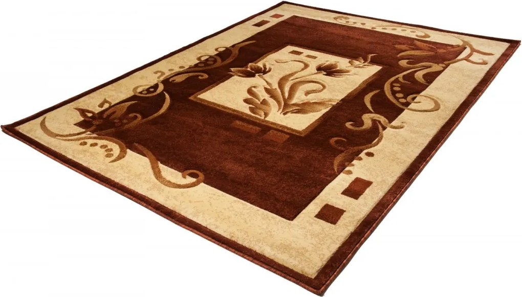 TA Koberec 8301A HNEDÁ ANTOGYA Rozmer: 70X140 cm