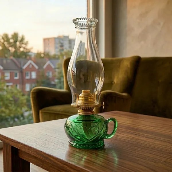 Brilagi - Petrolejová lampa MERLIN zelená