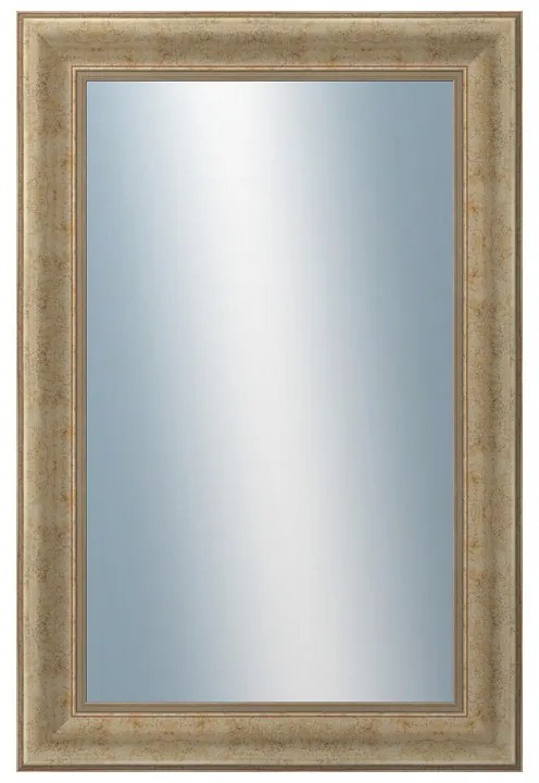 DANTIK - Zrkadlo v rámu, rozmer s rámom 40x60 cm z lišty KŘÍDLO malé strieborné patina (2775)