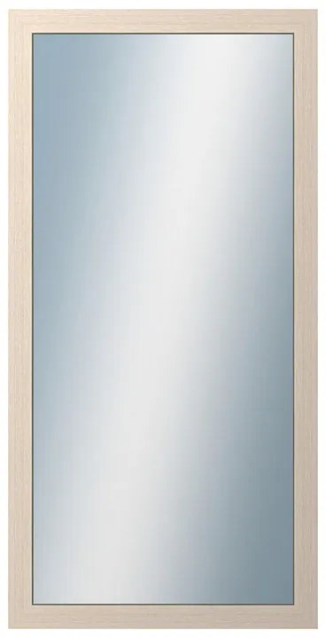 DANTIK - Zrkadlo v rámu, rozmer s rámom 50x100 cm z lišty 4020 biela prederaná (2766)