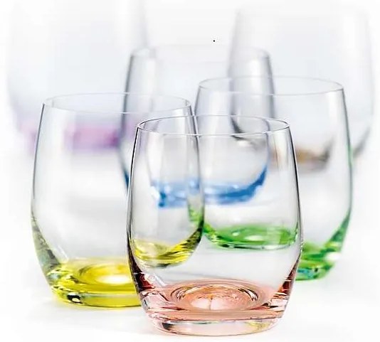 Crystalex Farebné poháre Club Rainbow 300 ml 6 ks