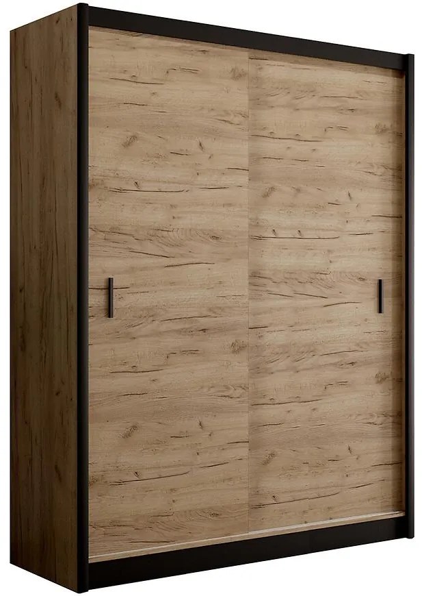 Skriňa Multi 180 craft/čierna