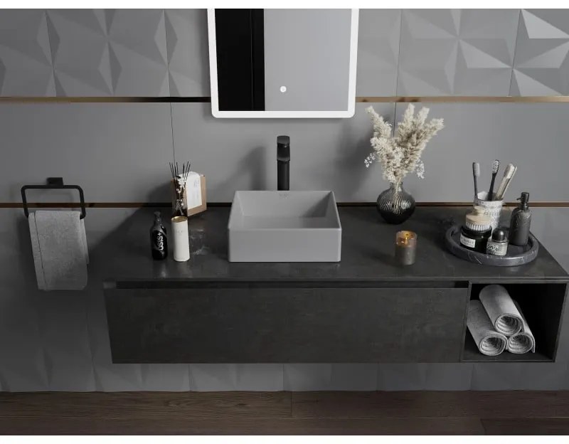 Mexen Goya, umývadlo na dosku 35 x 35 cm, svetlá šedá matná, 22183561