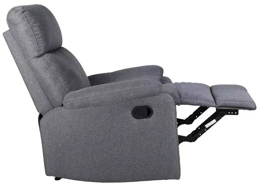 LuxuryForm DESIGN Televízne kreslo CARLOS s polohovaním - šedé
