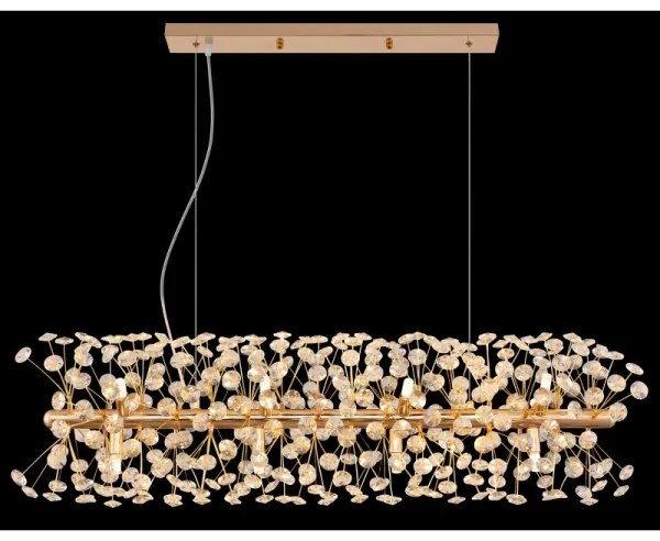 Globo 64135H4 - LED luster na lanku KATRINA 12xG9/3,5W/230V zlatý