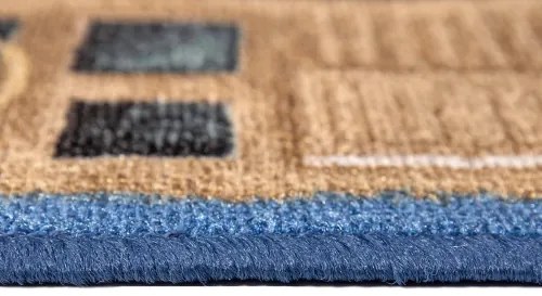 Koberce Breno Behúň JENA 77, šíře role 120 cm, modrá, viacfarebná