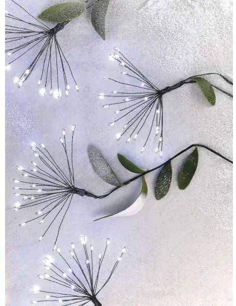 LED Vianočný reťaz 450xLED 8+3 m studená biela