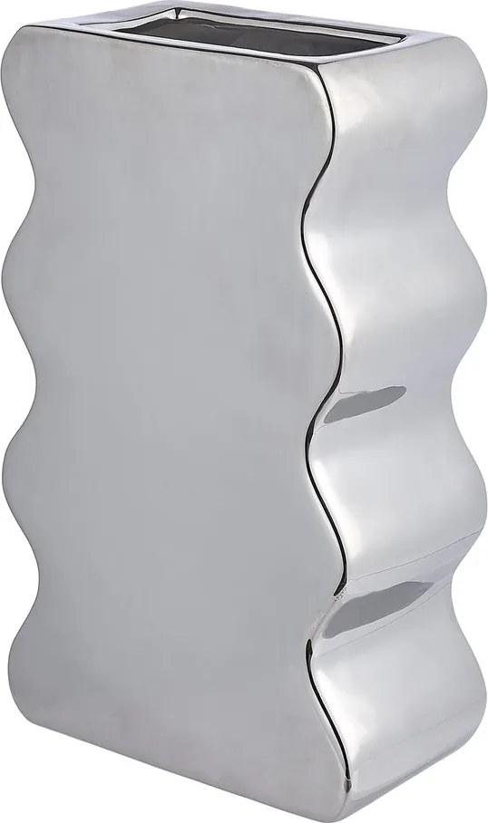REFLECT Váza 30 cm – strieborná
