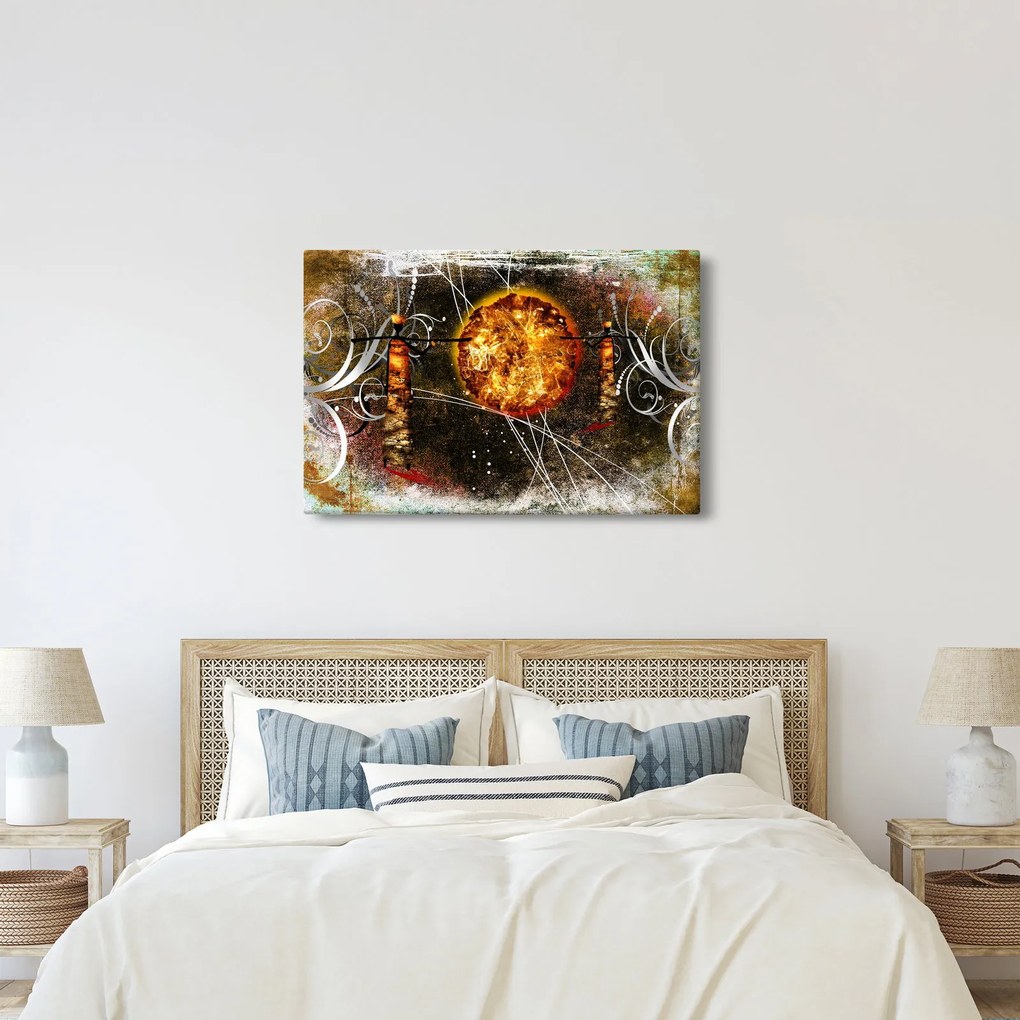 Obraz starovekej dobovej maľby (90x60 cm)