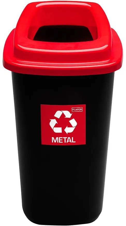 Kôš sort Bin 28 l červený - kov
