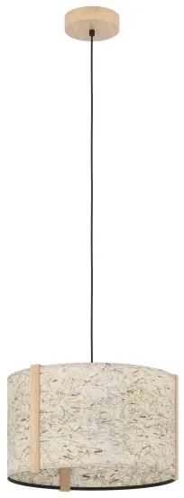Eglo 390323 - Luster na lanku HONTONGAS 1xE27/25W/230V béžová
