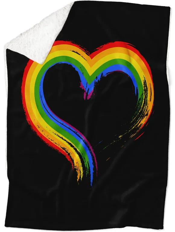 Deka LGBT Heart (Podšitie baránkom: ÁNO)