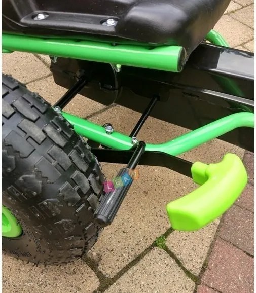 LEAN CARS Zelená motokára A-15 Nafukovacie kolesá