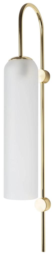 Toolight - Sklenená nástenná lampa APP664-1W, zlatá, OSW-04660