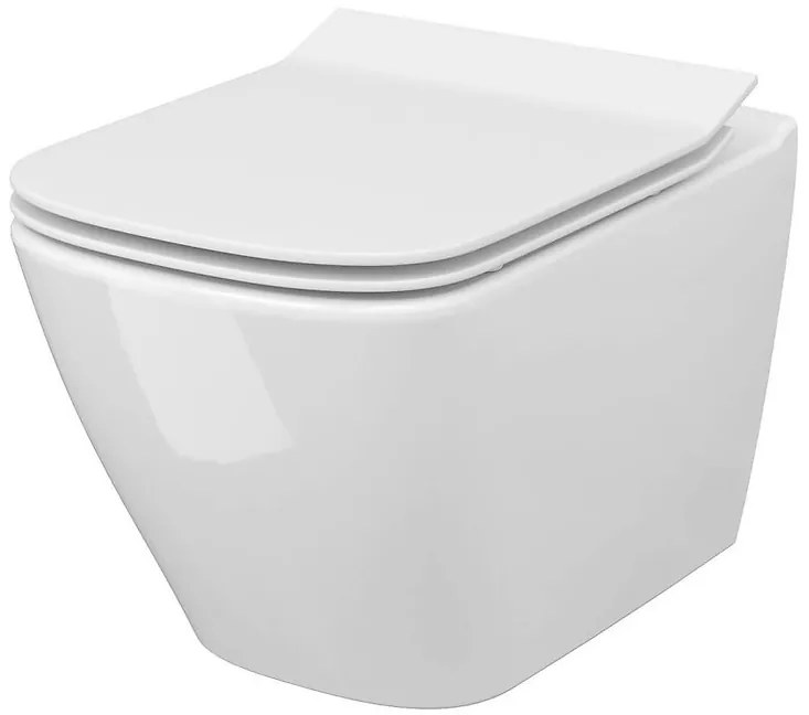 Cersanit City, System50 PNEU podomietkový rám + závesná wc misa City Square CleanOn + chrómové tlačidlo Circle, S701-776