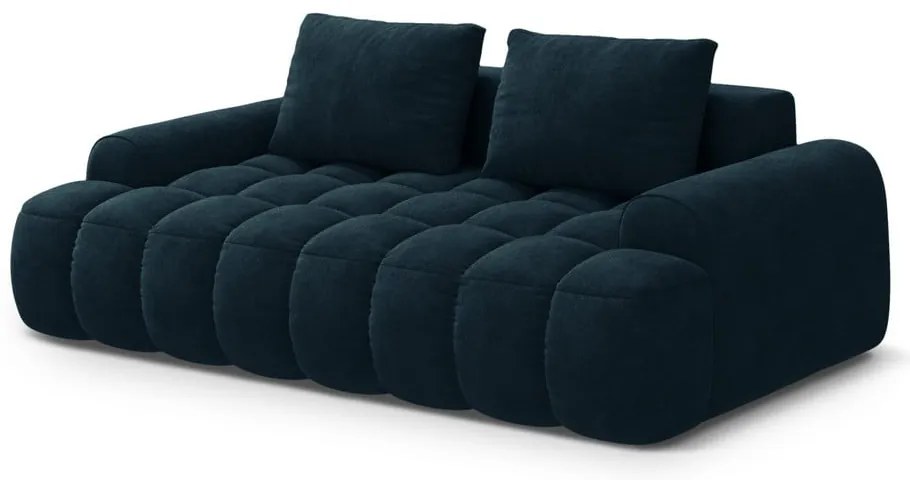 Zamatová pohovka v petrolejovej farbe 200 cm Linz – Cosmopolitan Design