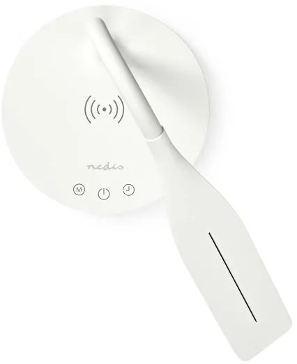 Nedis LTLGQ4M2WT - Stm. lampa s bezdr. nabíjaním Qi LED/5,5W/230V 2700-6500K