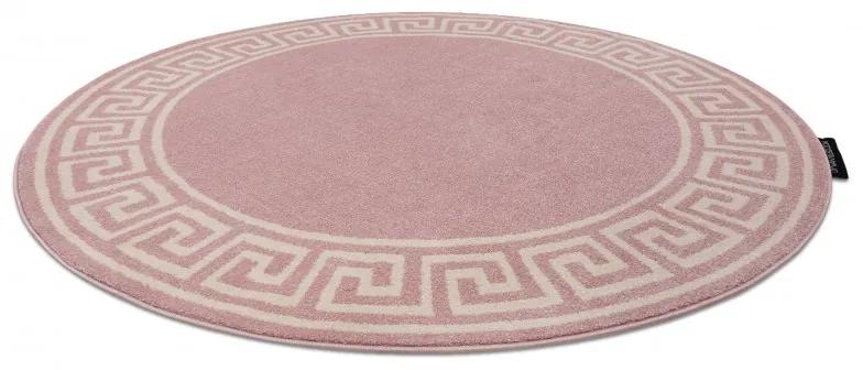 Okrúhly koberec HAMPTON Grecos,  Grécky  ružový