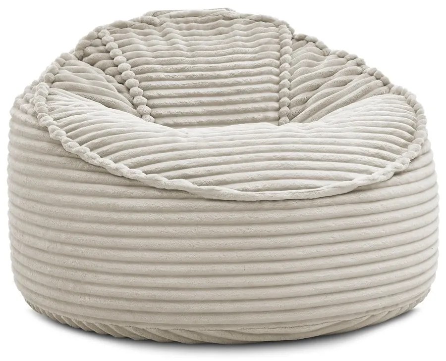 Béžový menčestrový sedací vak Socrate – Bobochic Paris