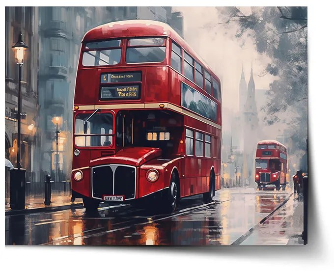 Sablio Plagát Londýn Double-decker 2 - 90x60 cm