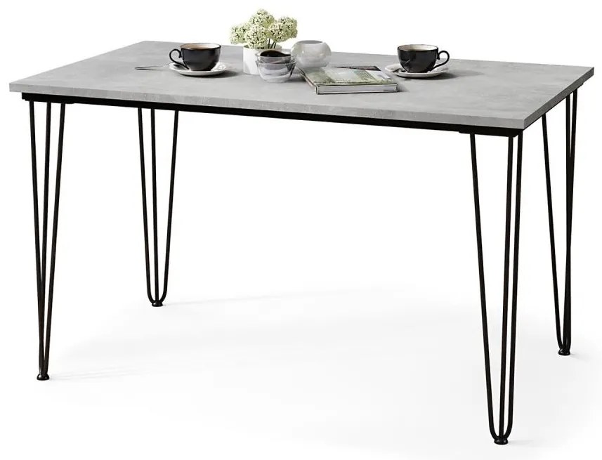 Jedálenský stôl HALIJA, betónová šedá