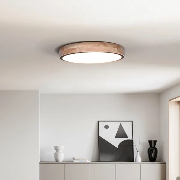 Solight WO8005 - LED stmievateľné svietidlo IRON OAK LED/48W/230V 3000-6500K priemer 40 cm + diaľkové ovládanie