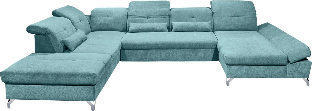 XXXLutz SEDACIA SÚPRAVA, textil, tyrkysová MID.YOU - Sedačky - 002220028622